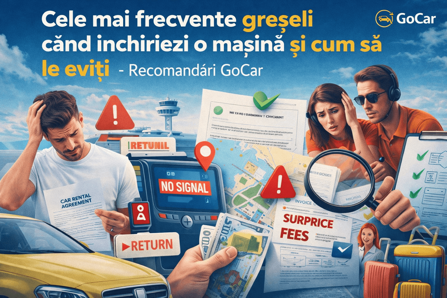 Cele mai frecvente greșeli când închiriezi o mașină și cum să le eviți – Recomandări GoCar
